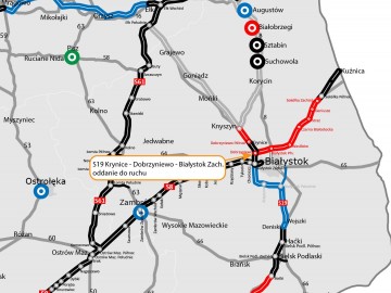 Dwie eski połączone koło Białegostoku